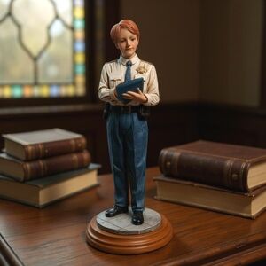Vanmark Blue Hats of Bravery Police 1998 Figurine Paper Detail 1st Edition